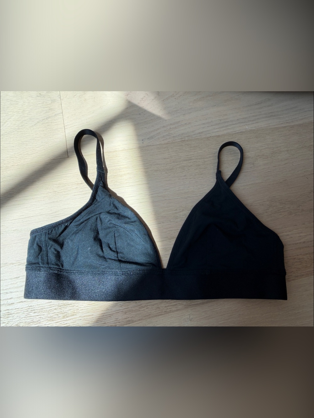 Negative Underwear Black Wireless Triangle Bralette (size 1)